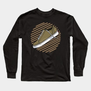 Olive Skate Sneaker Long Sleeve T-Shirt
